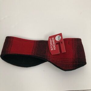 Stormy Kromer Red Plaid Headband Ear Warmer NEW NWT Unisex